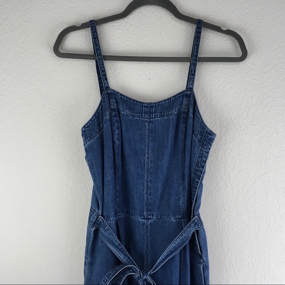 AG Denim Belted Wide Leg Jumpsuit - Picture 6 of 8